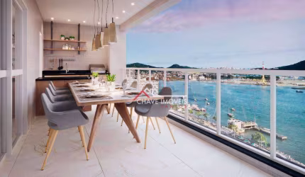 Apartamento com 3 dormitórios à venda, 218 m² por R$ 7.262.800,00 - Ponta da Praia - Santos/SP