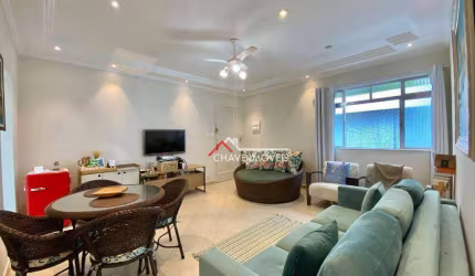 Apartamento com 2 dormitórios à venda, 86 m²-QUADRA DA PRAIA - Aparecida - Santos/SP