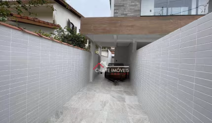 Sobrado novo com 3 dormitórios à venda, 104 m² por R$ 820.000 - Vila Belmiro - Santos/SP