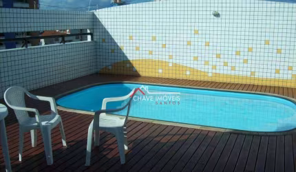 Apartamento com 2 dormitórios à venda, 83 m² por R$ 650.000,00 - Pompéia - Santos/SP