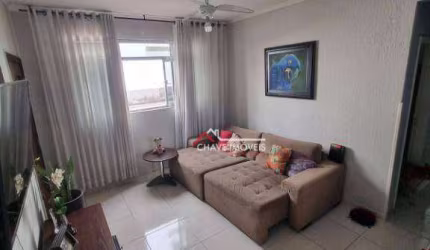 Apartamento com 3 dormitórios à venda, 92 m² por R$ 499.000,00 - Boqueirão - Santos/SP
