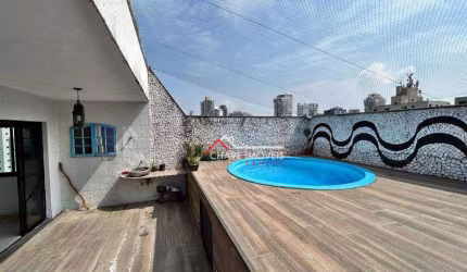 Cobertura com 3 dormitórios à venda, 223 m² por R$ 1.390.000,00 - Boqueirão - Santos/SP