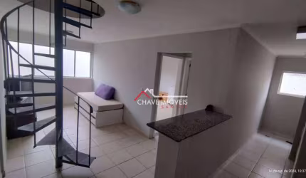 Cobertura com 1 dormitório, 108 m² - venda por R$ 480.000,00 ou aluguel por R$ 3.750,02/mês - José Menino - Santos/SP