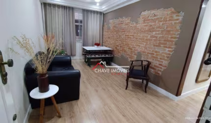 Apartamento com 2 dormitórios à venda, 73 m² por R$ 475.000,00 - Pompéia - Santos/SP