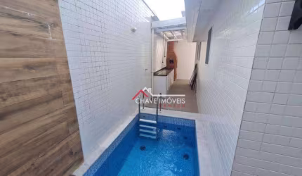 Casa com 3 dormitórios à venda, 117 m² por R$ 1.250.000 - Aparecida - Santos/SP