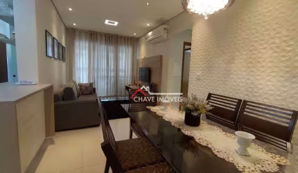 Apartamento com 2 dormitórios à venda, 87 m² porteira fechada por R$ 910.000 - Pompéia - Santos/SP