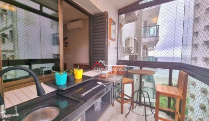 APARTAMENTO DE ALTO PADRÃO, REFORMADO, NA ORLA DA PRAIA DO BOQUEIRÃO EM SANTOS;