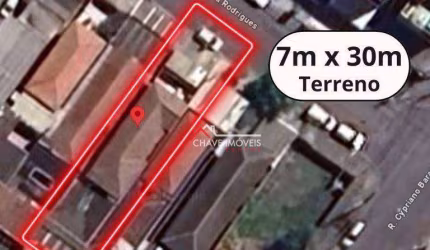 TERRENO À VENDA, 210M², NO PONTA DA PRAIA EM SANTOS