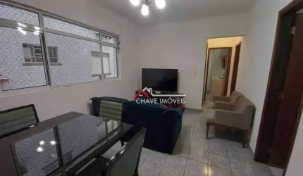 Apartamento com 2 dormitórios à venda, 75 m² com garagem demarcada por R$ 450.000 - Aparecida - Santos/SP