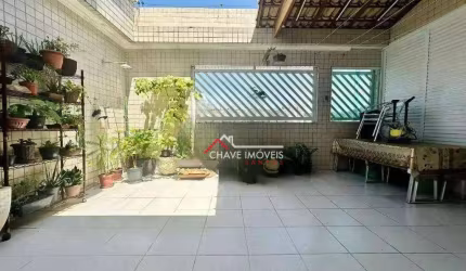Cobertura com 3 dormitórios à venda, 180 m² por R$ 1.300.000,00 - Campo Grande - Santos/SP