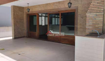 Casa com 4 dormitórios para alugar, 215 m² por R$ 6.907,46/mês - Ponta da Praia - Santos/SP