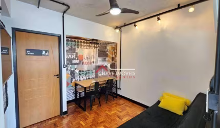 Apartamento com 1 dormitório para alugar, 50 m² por R$ 3.000,01/mês - Ponta da Praia - Santos/SP