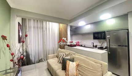 Apartamento com 1 dormitório à venda, 52 m² por R$ 550.000,00 - Aparecida - Santos/SP