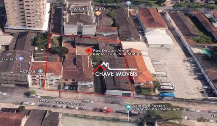 TERRENO DE 1.600 M² A VENDA NA VILA MATHIAS EM SANTOS