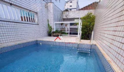 Sobrado com 4 dormitórios à venda, 228 m² por R$ 1.170.000,00 - Embaré - Santos/SP