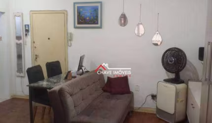 Kitnet com 1 dormitório à venda, 32 m² por R$ 250.000,00 - Boqueirão - Santos/SP