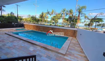 Apartamento com 96 m²  com dois dormitóriosem edifício na frente da praia da Aparecida em Santos