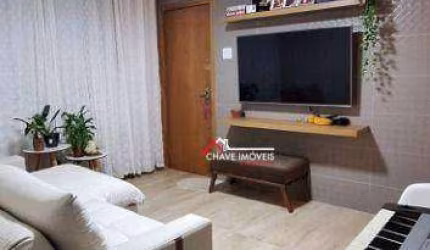 Apartamento com 2 dormitórios à venda, 72 m² por R$ 485.000,00 - Boqueirão - Santos/SP
