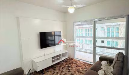 Apartamento com 2 dormitórios, 80 m² - venda por R$ 1.060.000,00 ou aluguel por R$ 7.387,00/ano - Gonzaga - Santos/SP