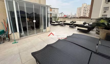 Apartamento Garden, 212 m² - venda por R$ 1.400.000,00 ou aluguel por R$ 13.000,02/mês - Campo Grande - Santos/SP