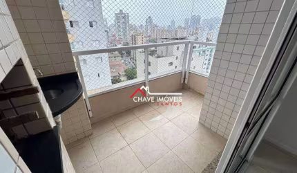 Apartamento com 3 dormitórios para alugar, 77 m² por R$ 4.200/mês - Ponta da Praia - Santos/SP