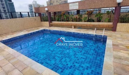 Apartamento com 1 dormitório para alugar, 48 m² por R$ 2.900,02/mês - Aparecida - Santos/SP