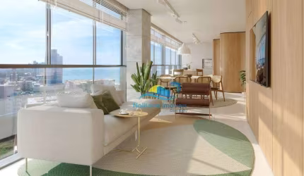 Apartamento com vista mar na planta - 3 suítes - Centro