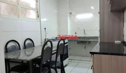 Apartamento com 2 dormitórios à venda, 92 m² por R$ 490.000,00 - Gonzaga - Santos/SP