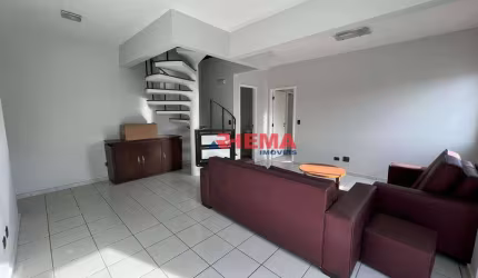 Apartamento Duplex com 3 dormitórios à venda, 92 m² por R$ 730.000,00 - Boqueirão - Santos/SP