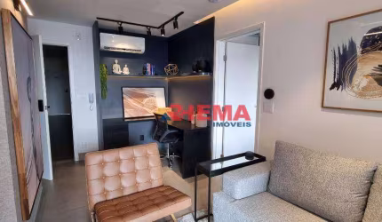 Apartamento com 1 dormitório à venda, 54 m² por R$ 865.000,00 - Boqueirão - Santos/SP