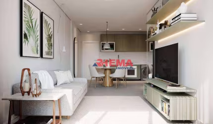 Apartamento com 2 dormitórios à venda, 75 m² por R$ 816.420,00 - José Menino - Santos/SP