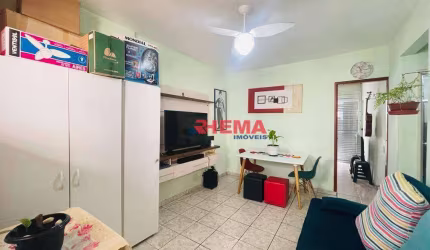 Apartamento com 1 dormitório à venda, 51 m² por R$ 405.000,00 - Gonzaga - Santos/SP