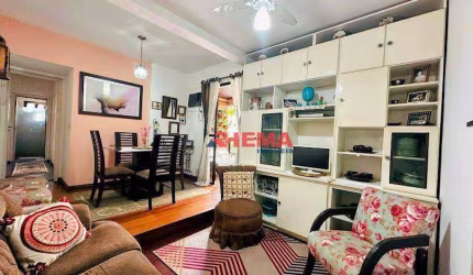 Apartamento com 2 dormitórios à venda, 79 m² por R$ 690.000,00 - Aparecida - Santos/SP