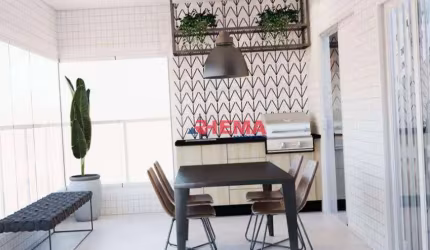 Apartamento com 1 dormitório à venda, 54 m² por R$ 715.000,00 - Boqueirão - Santos/SP