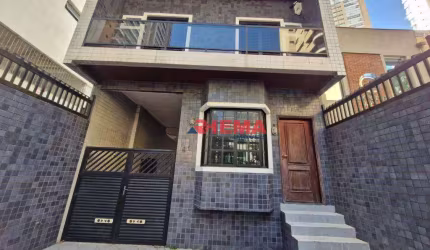 Sobrado com 4 dormitórios, 250 m² - venda por R$ 3.000.000,00 ou aluguel por R$ 12.750,00/mês - Gonzaga - Santos/SP