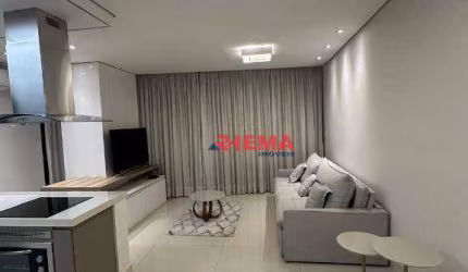 Apartamento com 1 dormitório para alugar, 68 m² por R$ 8.500,00/mês - Aparecida - Santos/SP