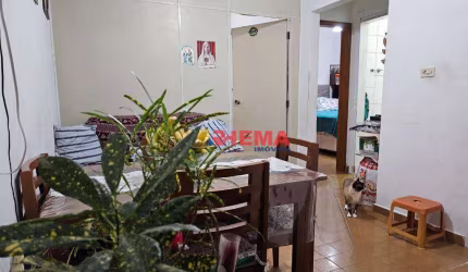 Apartamento com 1 dormitório à venda, 47 m² por R$ 245.000,00 - Macuco - Santos/SP