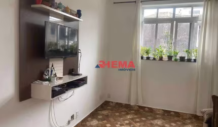 Apartamento com 2 dormitórios à venda, 62 m² por R$ 330.000,00 - Macuco - Santos/SP