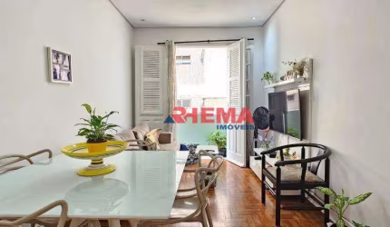Apartamento com 2 dormitórios à venda, 76 m² por R$ 398.000,00 - Boqueirão - Santos/SP