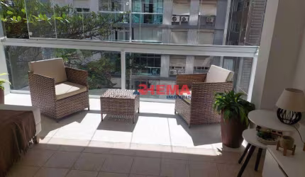 Apartamento com 2 dormitórios à venda, 91 m² por R$ 589.000,00 - Gonzaga - Santos/SP