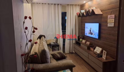 Apartamento com 2 dormitórios à venda, 58 m² por R$ 334.000,00 - Morro Nova Cintra - Santos/SP