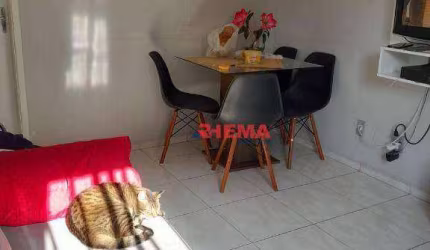 Apartamento com 2 dormitórios à venda, 46 m² por R$ 210.000,00 - Areia Branca - Santos/SP