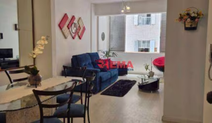 Apartamento com 1 dormitório à venda, 65 m² por R$ 460.000,00 - José Menino - Santos/SP