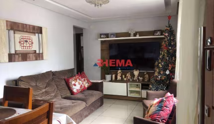 Apartamento com 3 dormitórios à venda, 59 m² por R$ 375.000,00 - Aparecida - Santos/SP