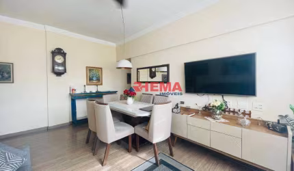 Apartamento com 2 dormitórios à venda, 93 m² por R$ 535.000,00 - Campo Grande - Santos/SP
