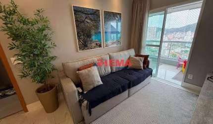 Apartamento para alugar, 74 m² por R$ 8.000,02/mês - Gonzaga - Santos/SP