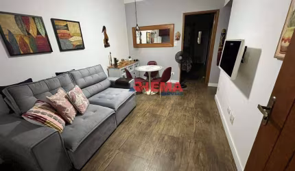 Apartamento com 1 dormitório para alugar, 47 m² por R$ 3.300,01/mês - Gonzaga - Santos/SP