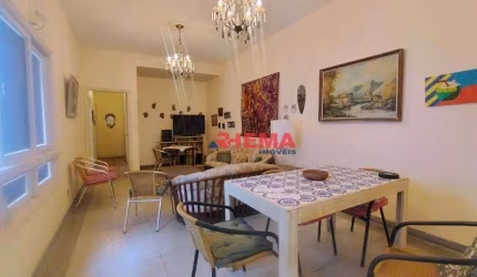 Apartamento com 3 dormitórios para alugar, 170 m² por R$ 4.700,01/mês - Gonzaga - Santos/SP