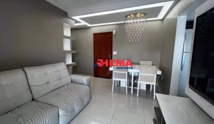 Apartamento com 2 dormitórios para alugar, 85 m² por R$ 5.200,02/mês - Campo Grande - Santos/SP