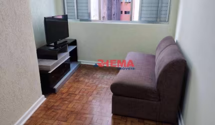 Apartamento com 1 dormitório para alugar, 42 m² por R$ 1.900,02/mês - Itararé - São Vicente/SP
